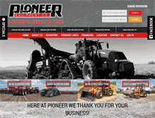 Tablet Screenshot of pioneerequipmentidaho.com